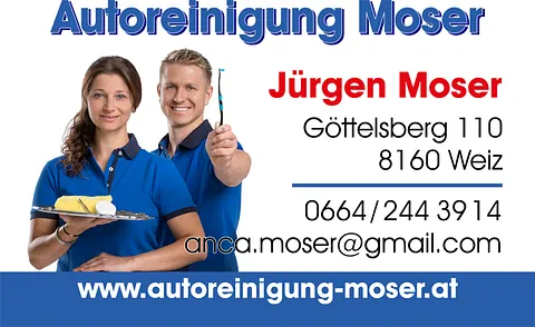 Visitenkarte von Autoreinigung Moser